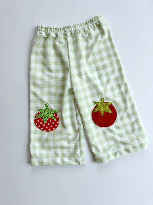 Mint Gingham Tomato Pants