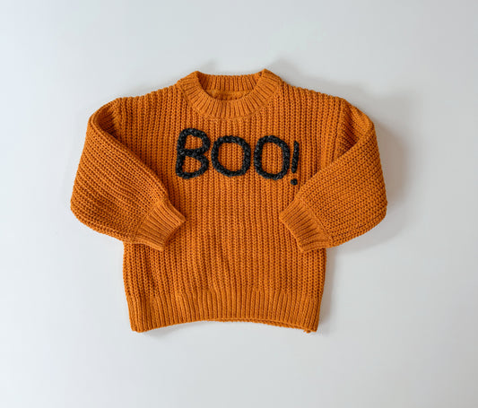 BOO! Chenille Sweater