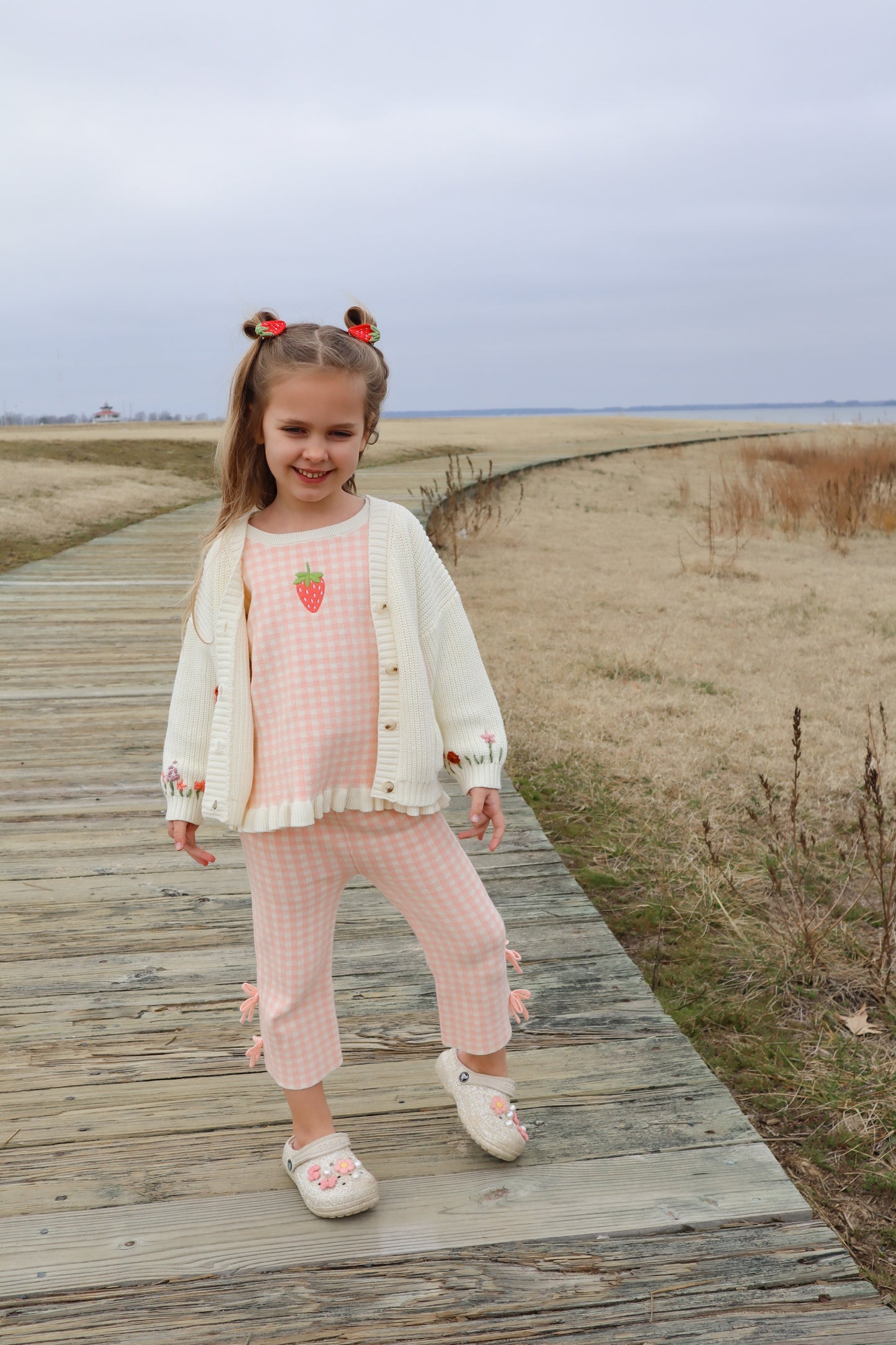 Strawberry Gingham Set