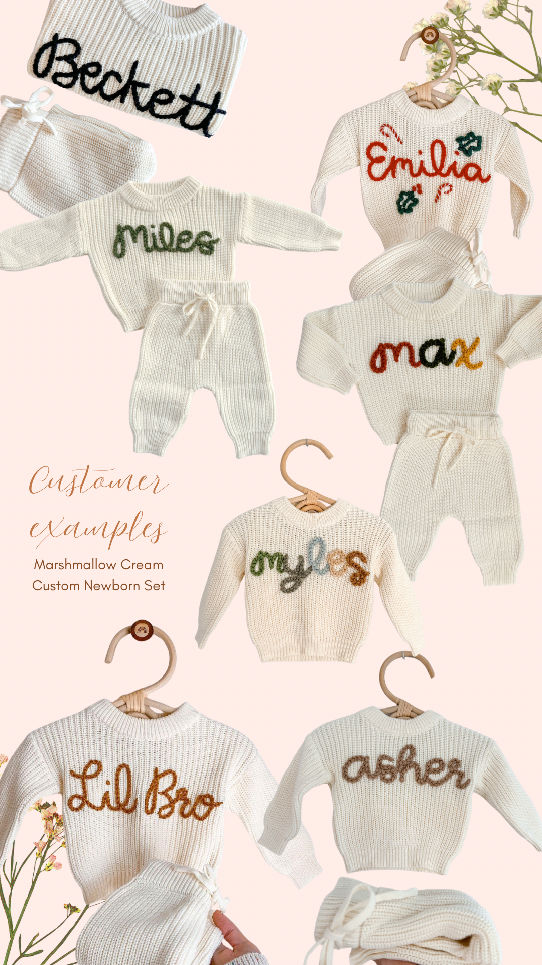 Marshmallow Cream Newborn Set