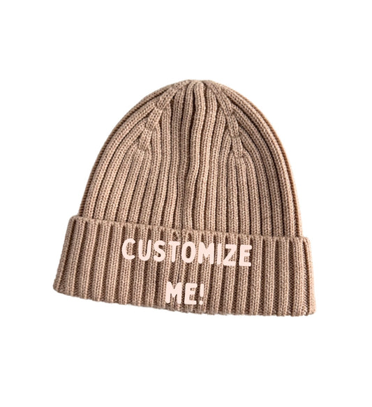 Custom Beanie: Rose Quartz