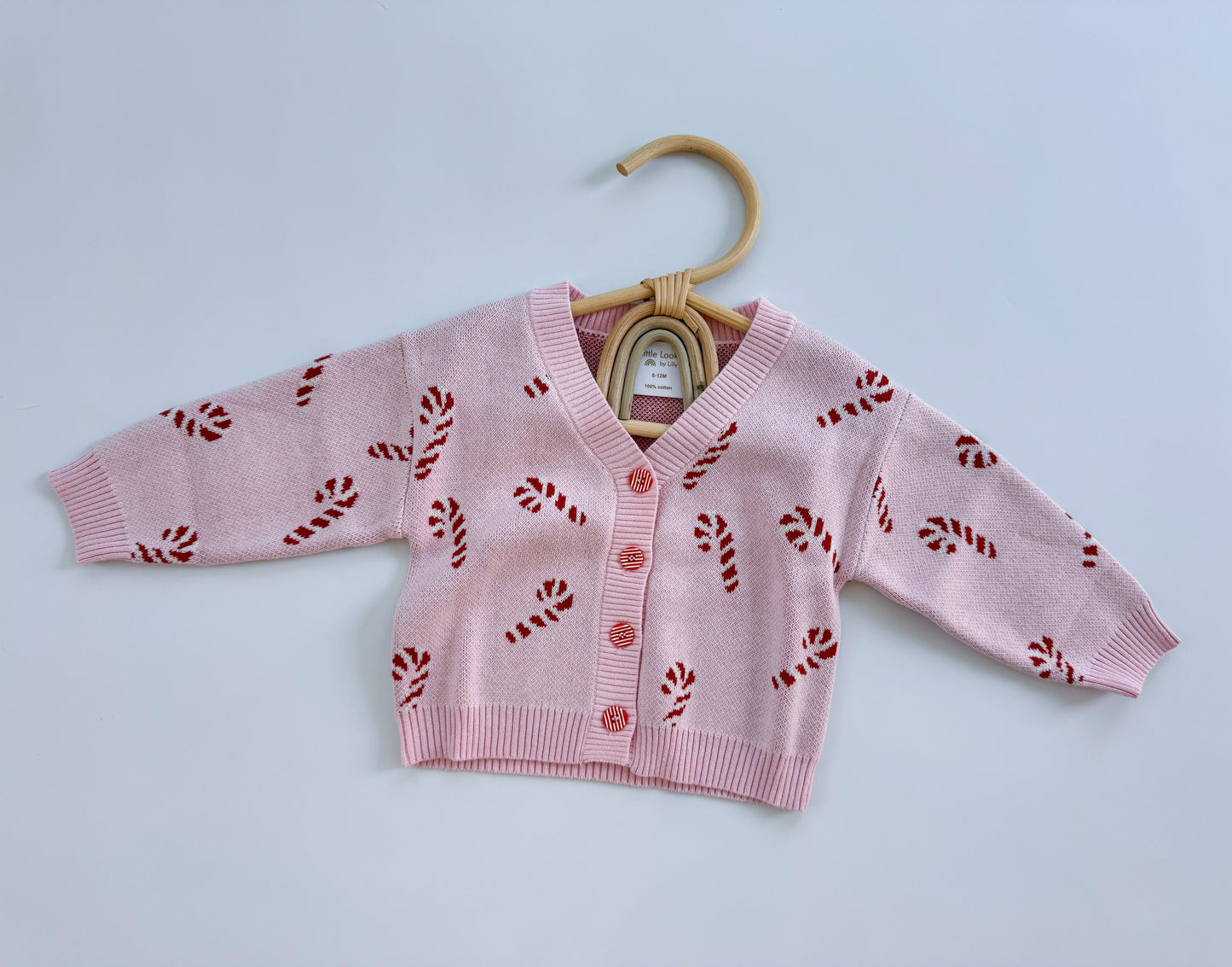 Pink Candy Cane Cardigan