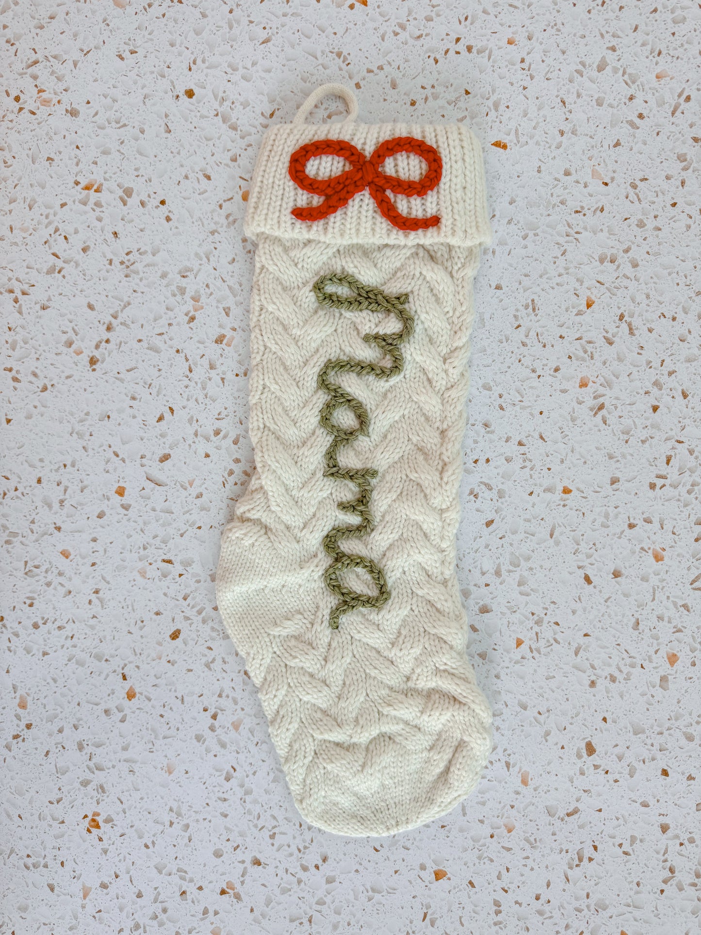 Custom Chunky Knit Stocking