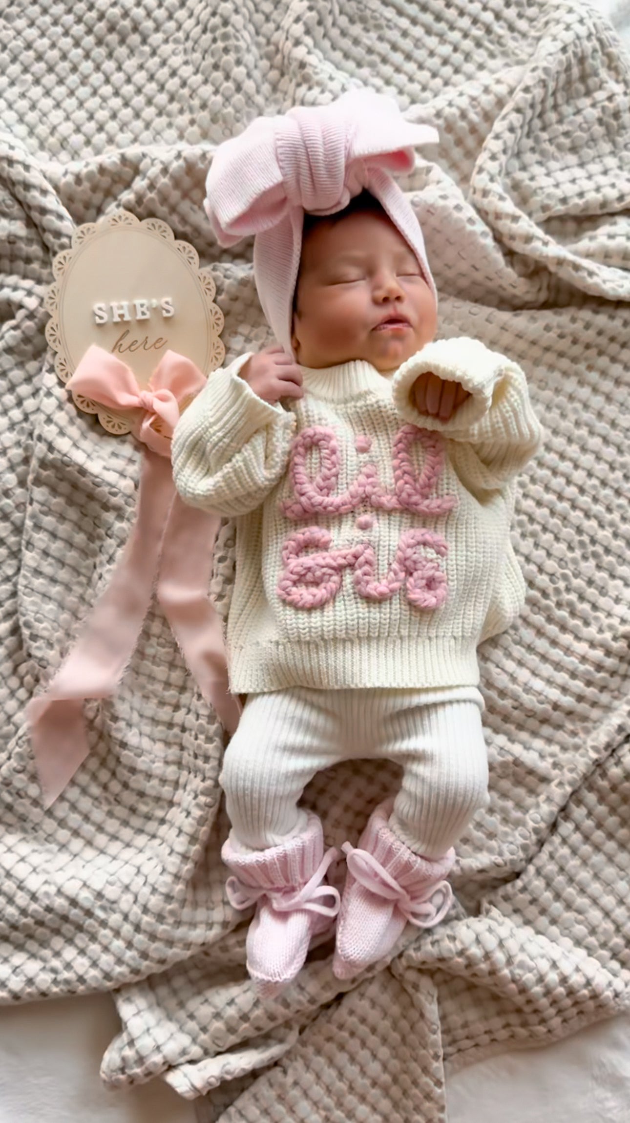 Lil Bro Lil Sis announcement sweater