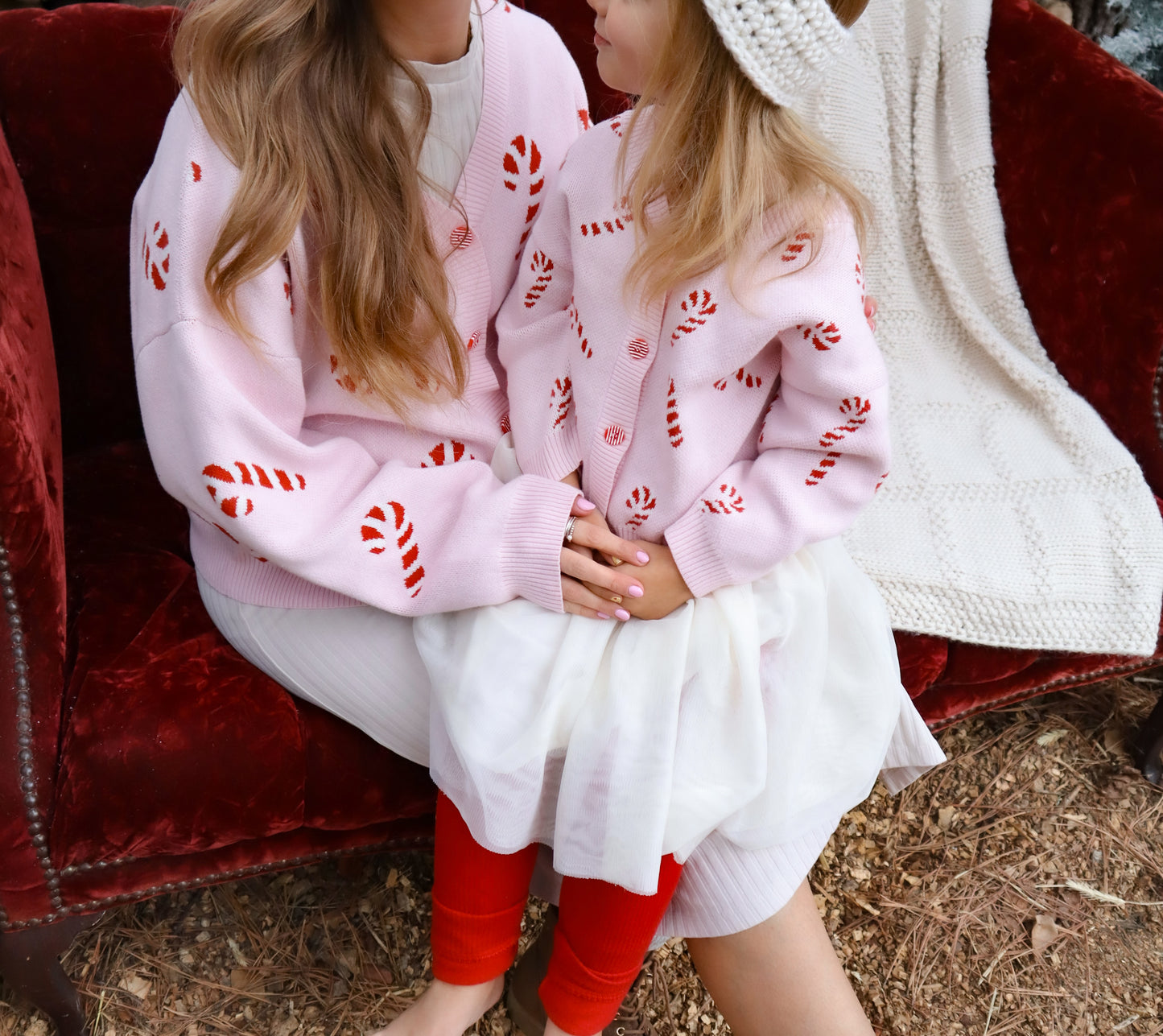 Pink Candy Cane Cardigan