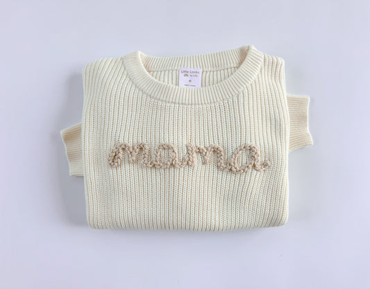 Custom Women’s Sweater: Marshmallow Cream