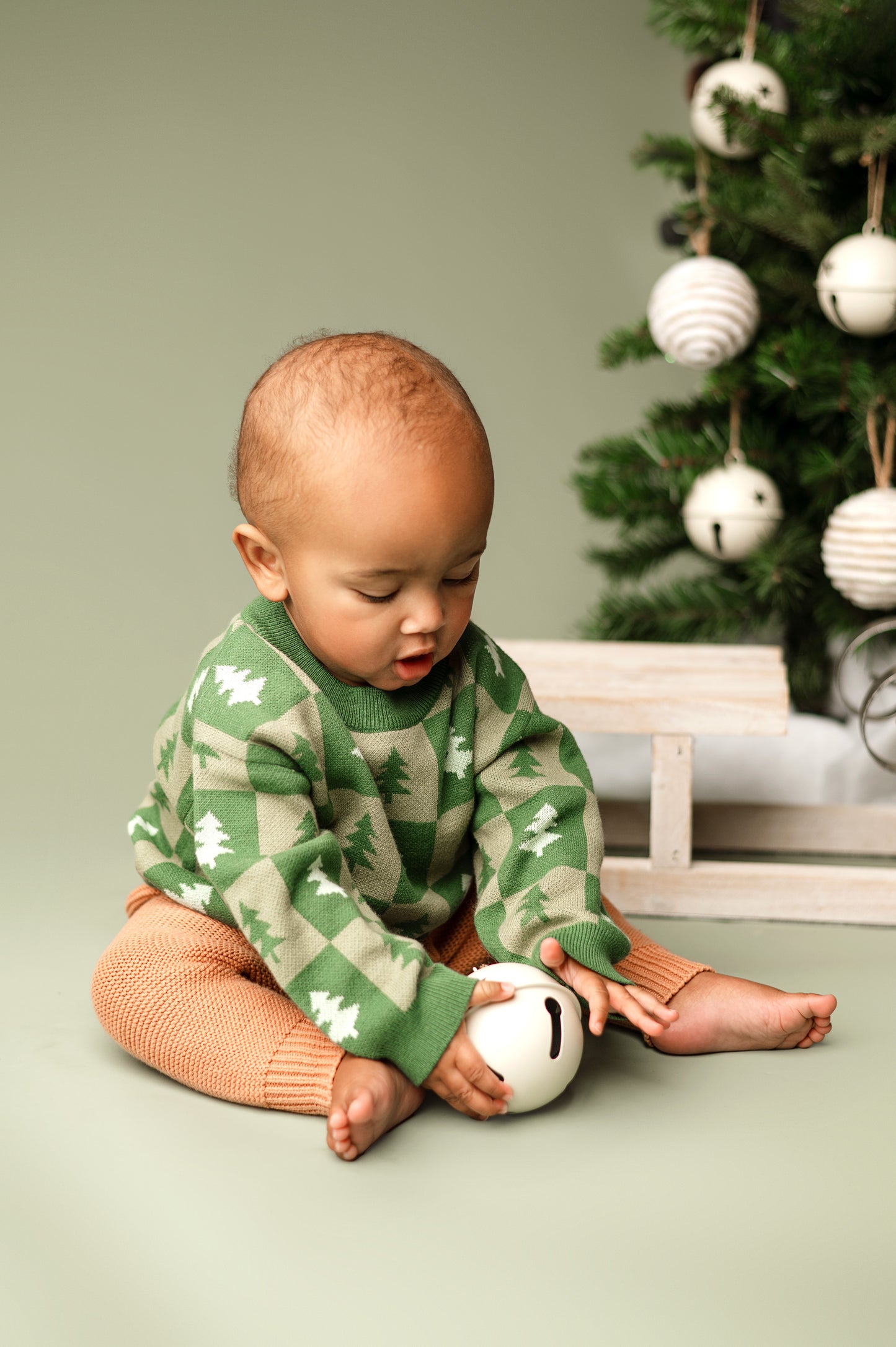 Checkered Tree Sweater