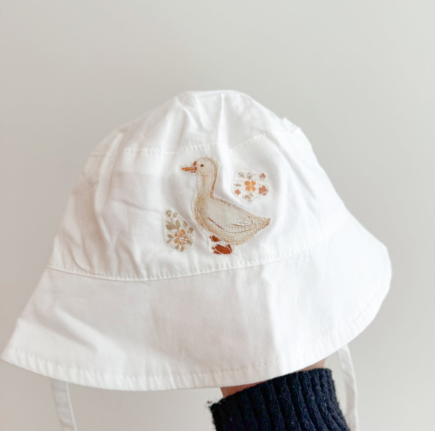 Goose white sun hat