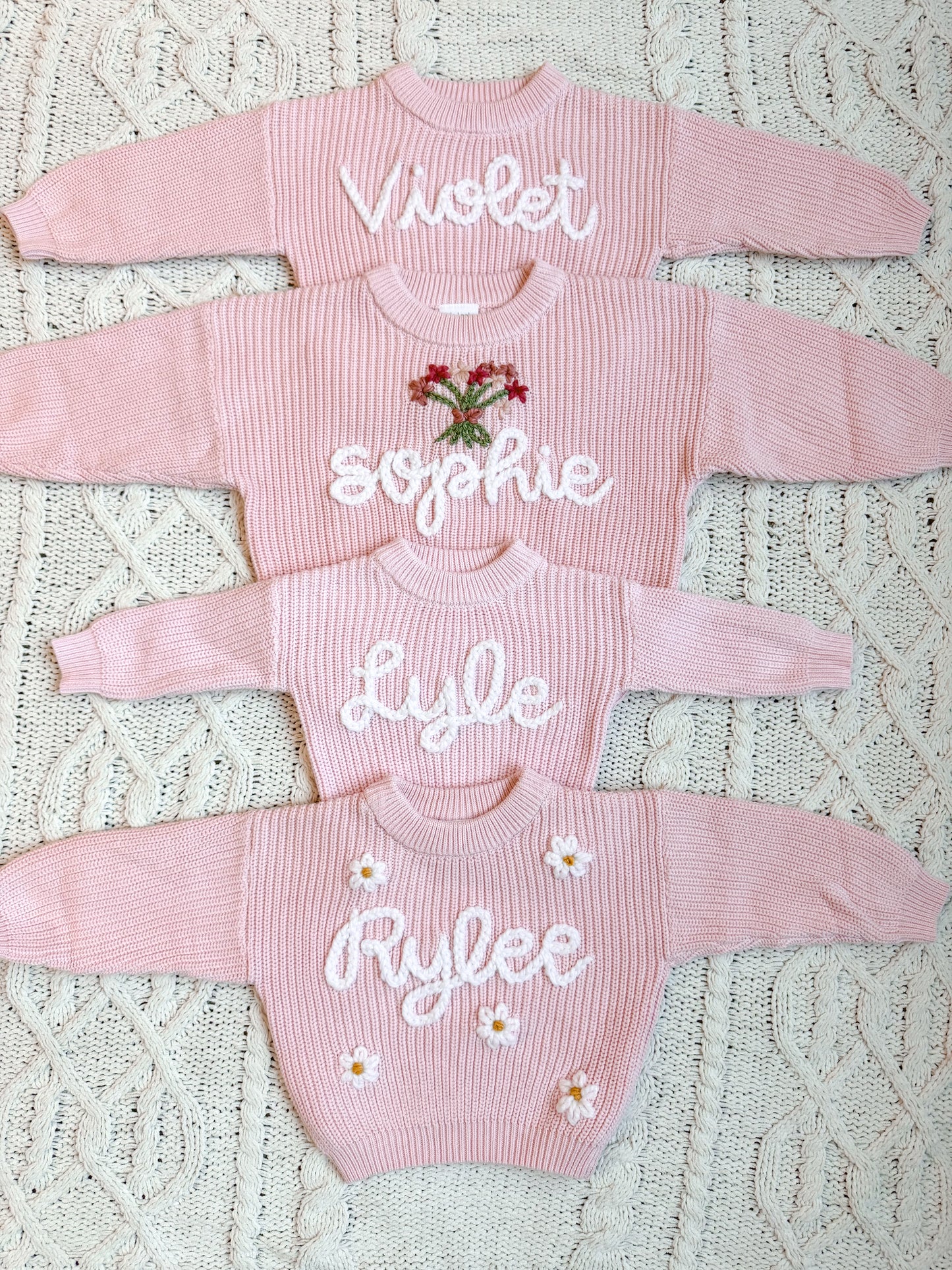 Custom Sweater: Lilly Pink