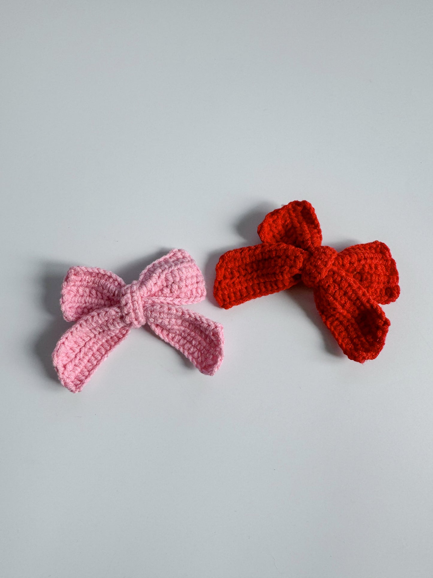 Crocheted Bow Clip