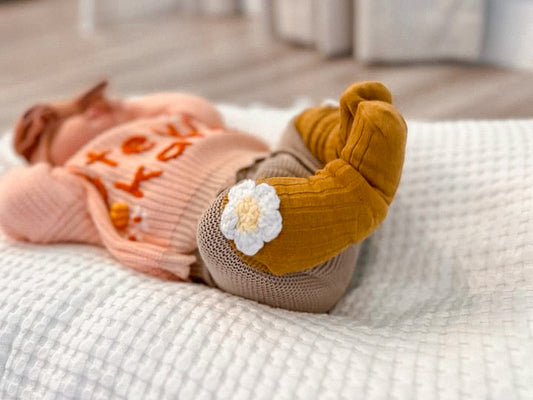 Crochet Flower Socks