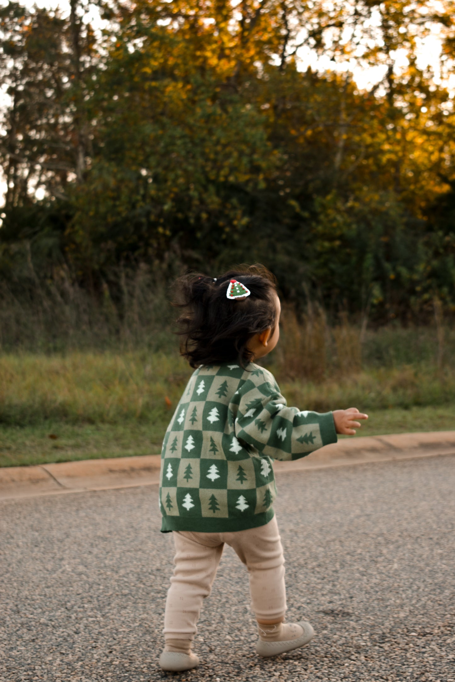 Checkered Tree Sweater