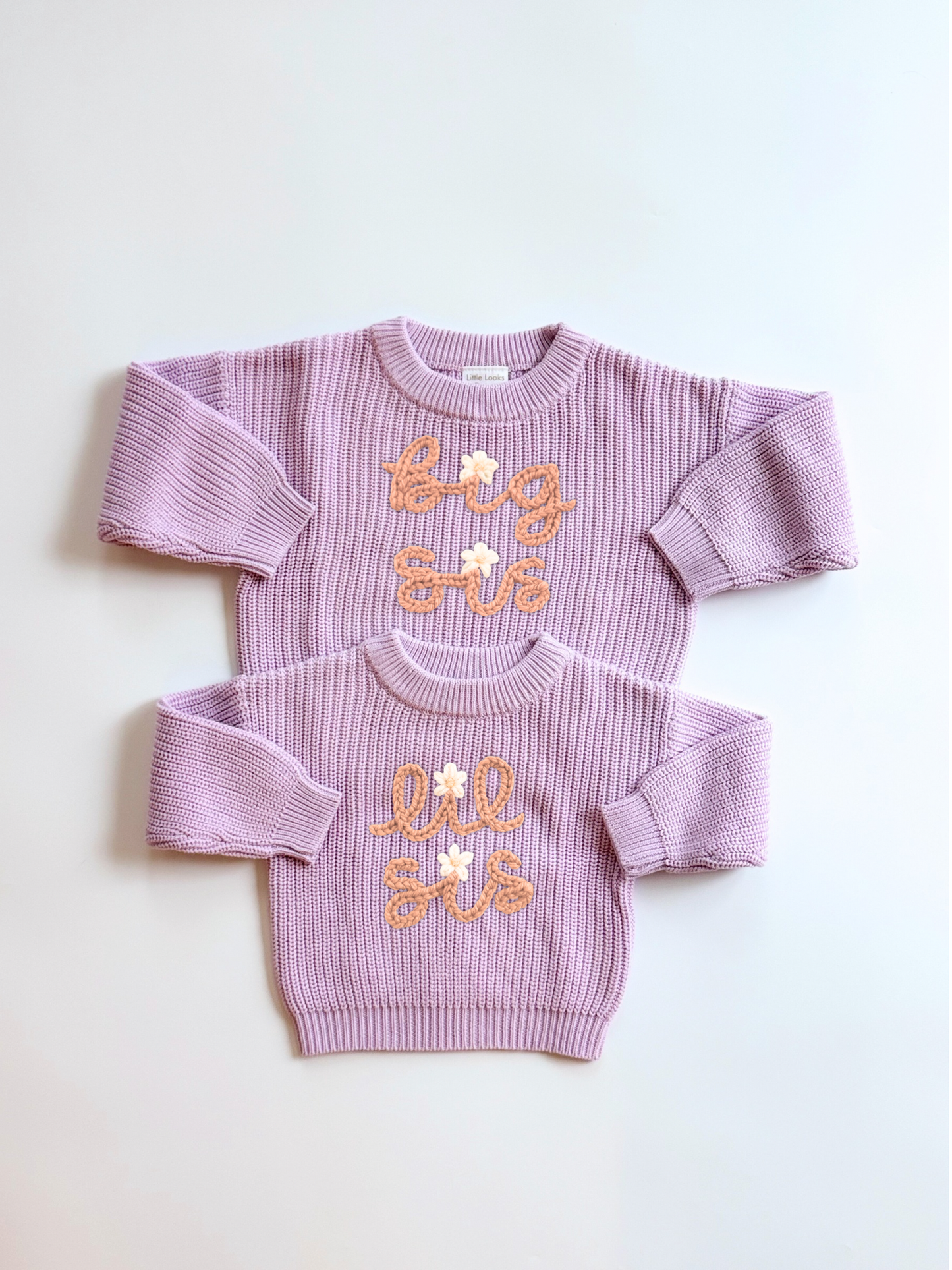 Big Sis Lil Sis Lilac Sweater