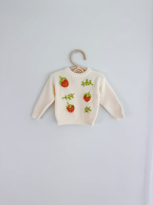 Strawberry Stem Sweater 6 month