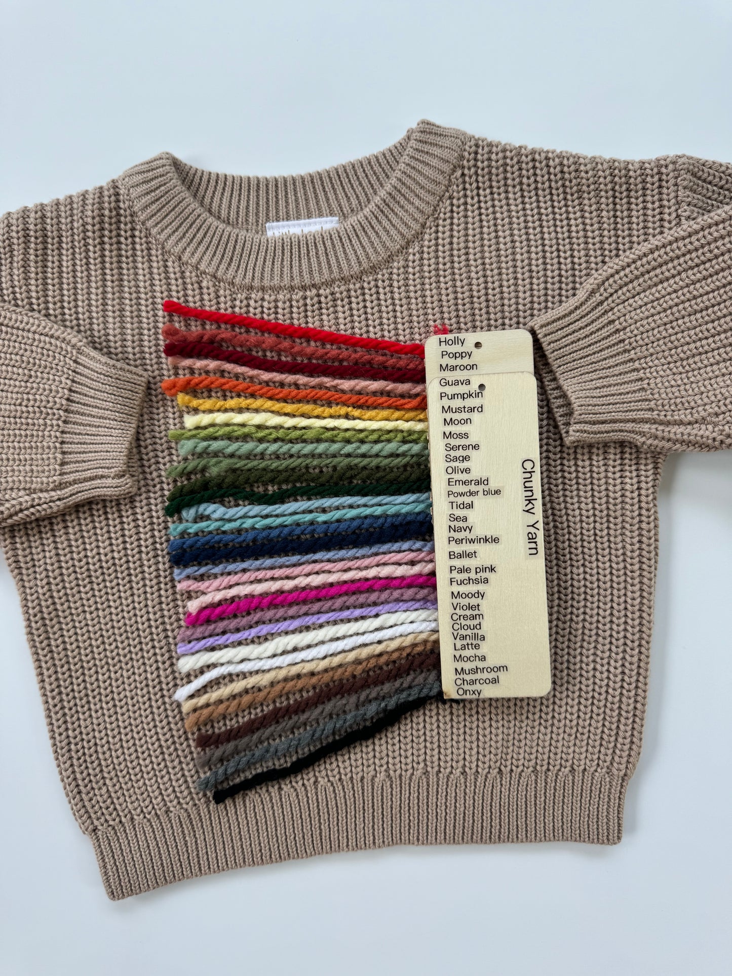 Custom Sweater: Chai