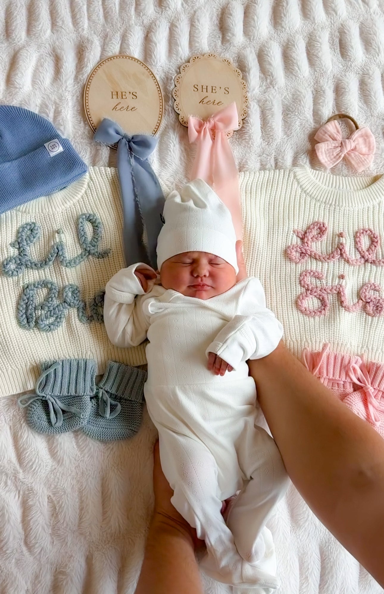 Lil Bro Lil Sis announcement sweater