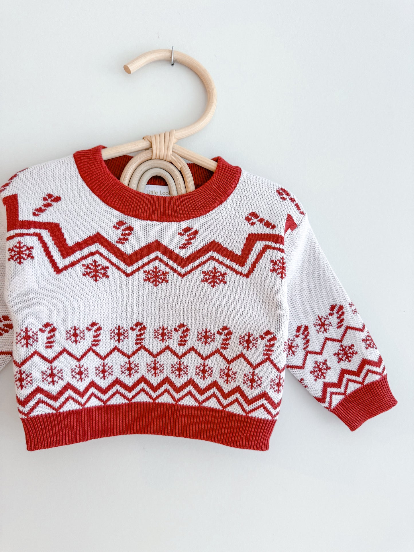 Red and white Candy Cane Sweater