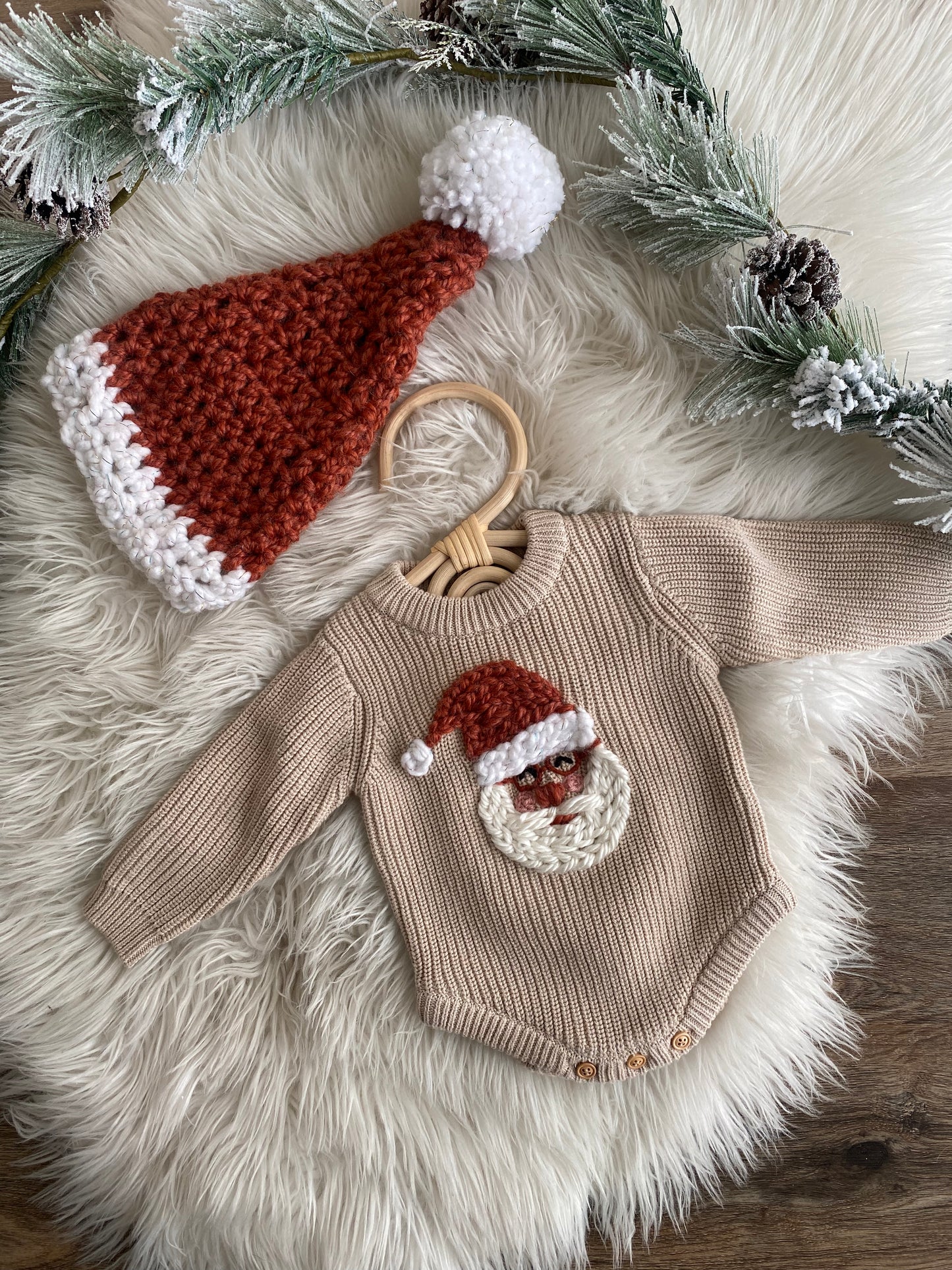 Custom Sweater Romper: Hazelnut Butter