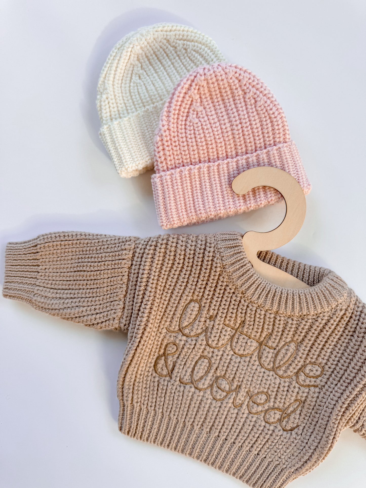 Preemie “Little & Loved” embroidered Sweater