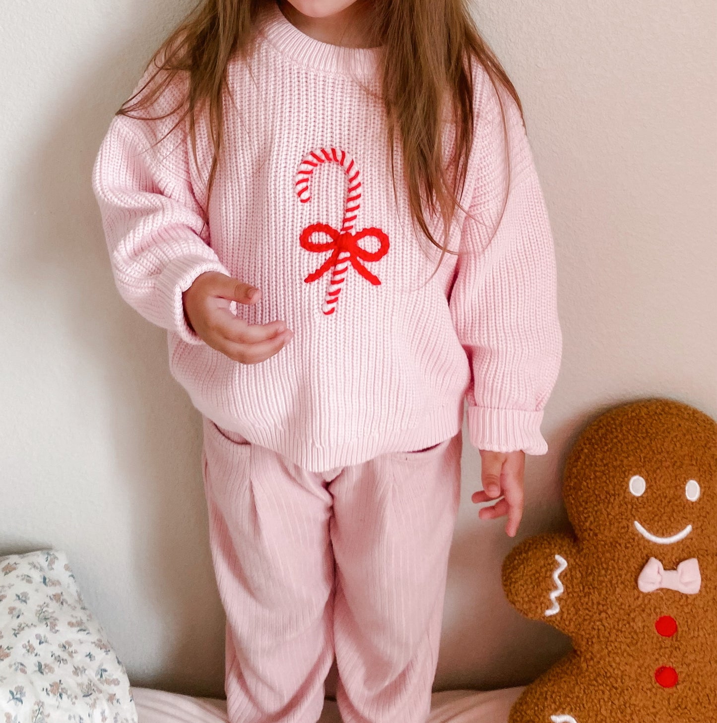 Pink Candy Cane Sweater