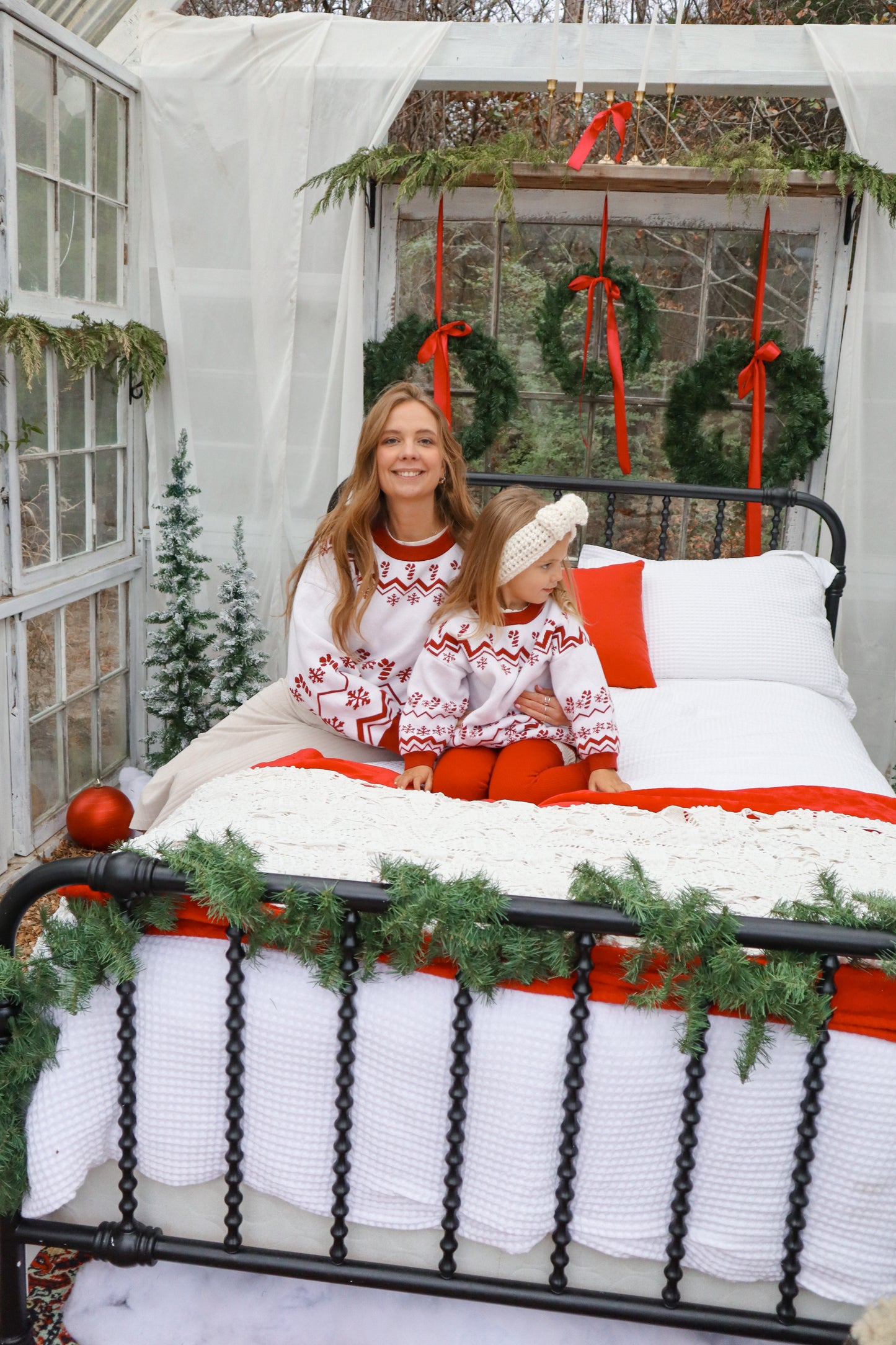 Red and white Candy Cane Sweater