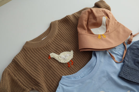 Goose hot cocoa sweater