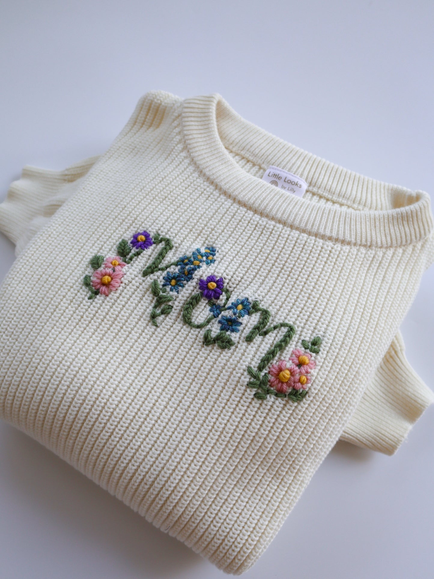 Mom Birth Flower Sweater