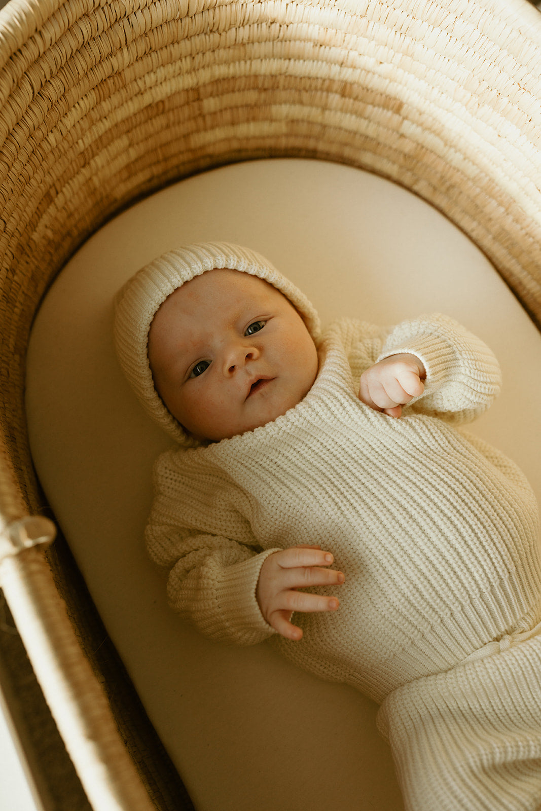 Knit Newborn Set: Marshmallow Cream