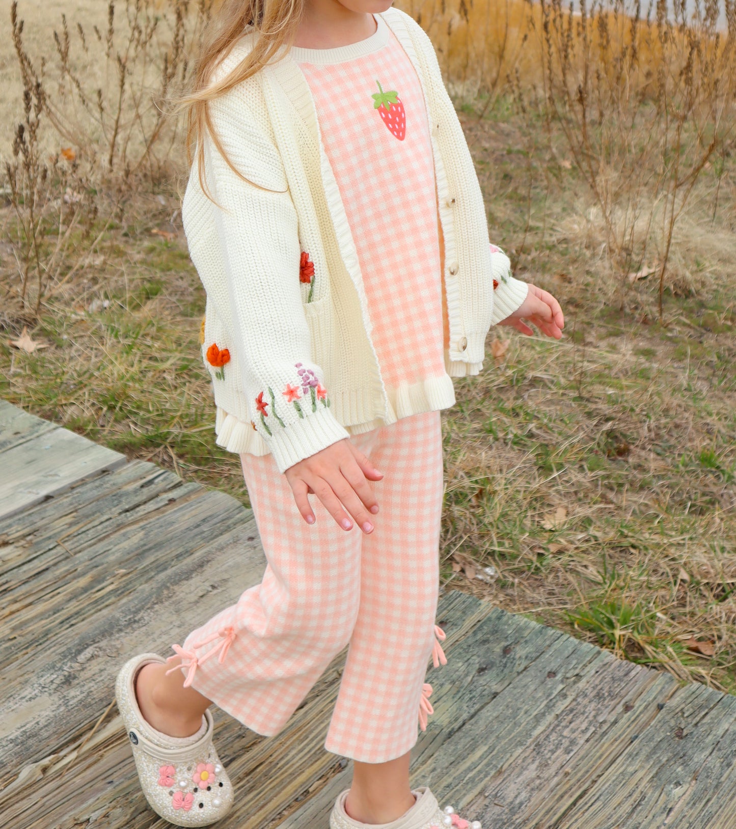 Strawberry Gingham Set