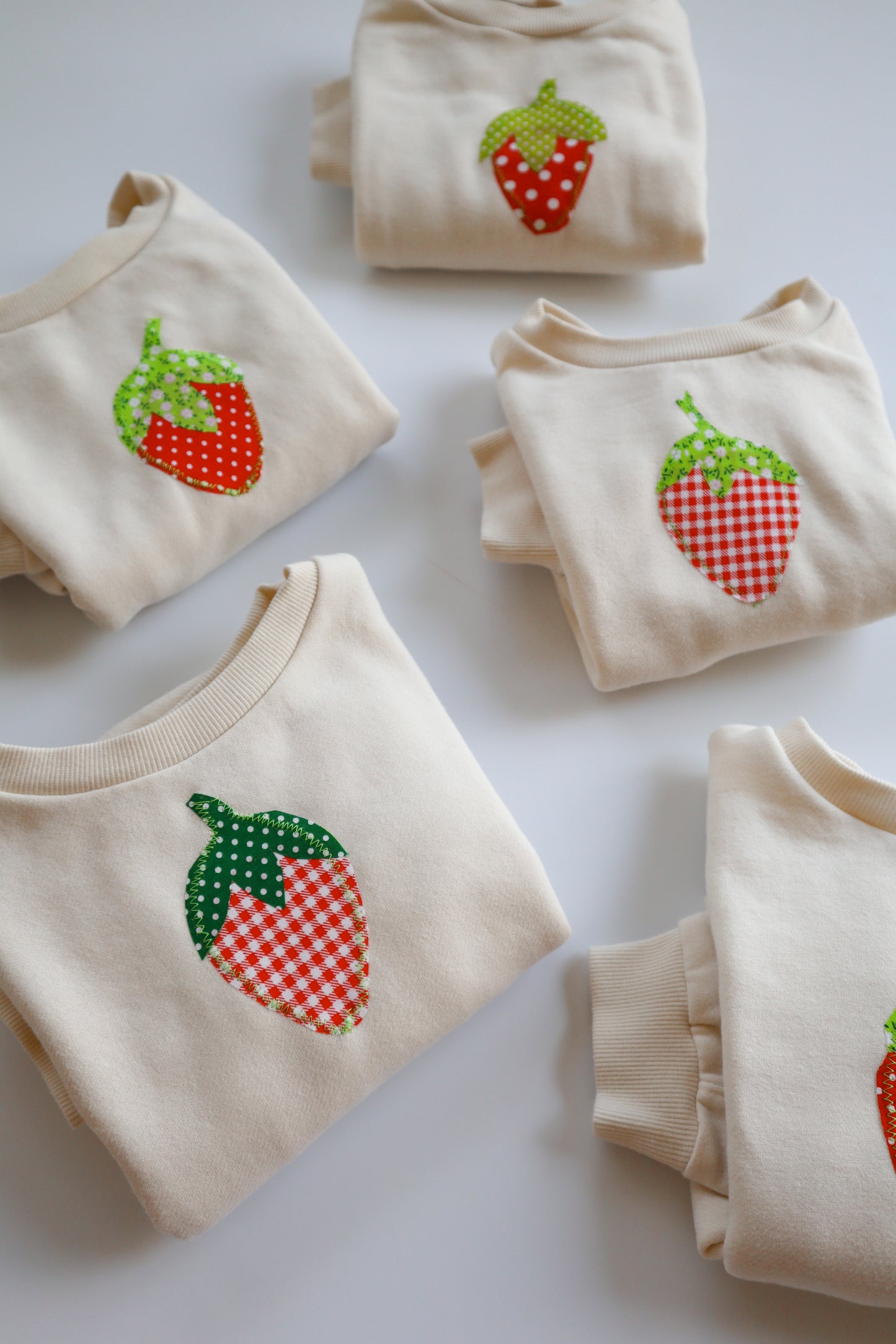 Strawberry Appliqué Sweatshirt
