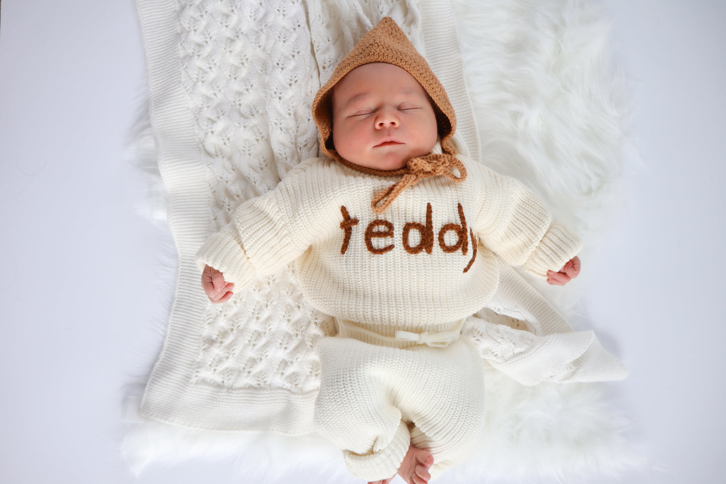 Marshmallow Cream Newborn Set