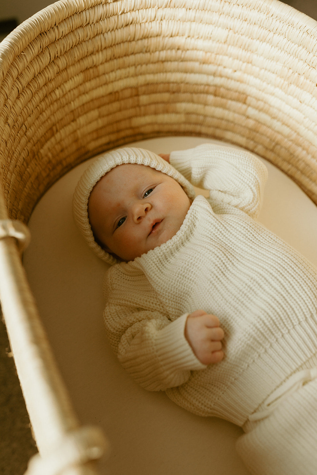 Knit Newborn Set: Marshmallow Cream