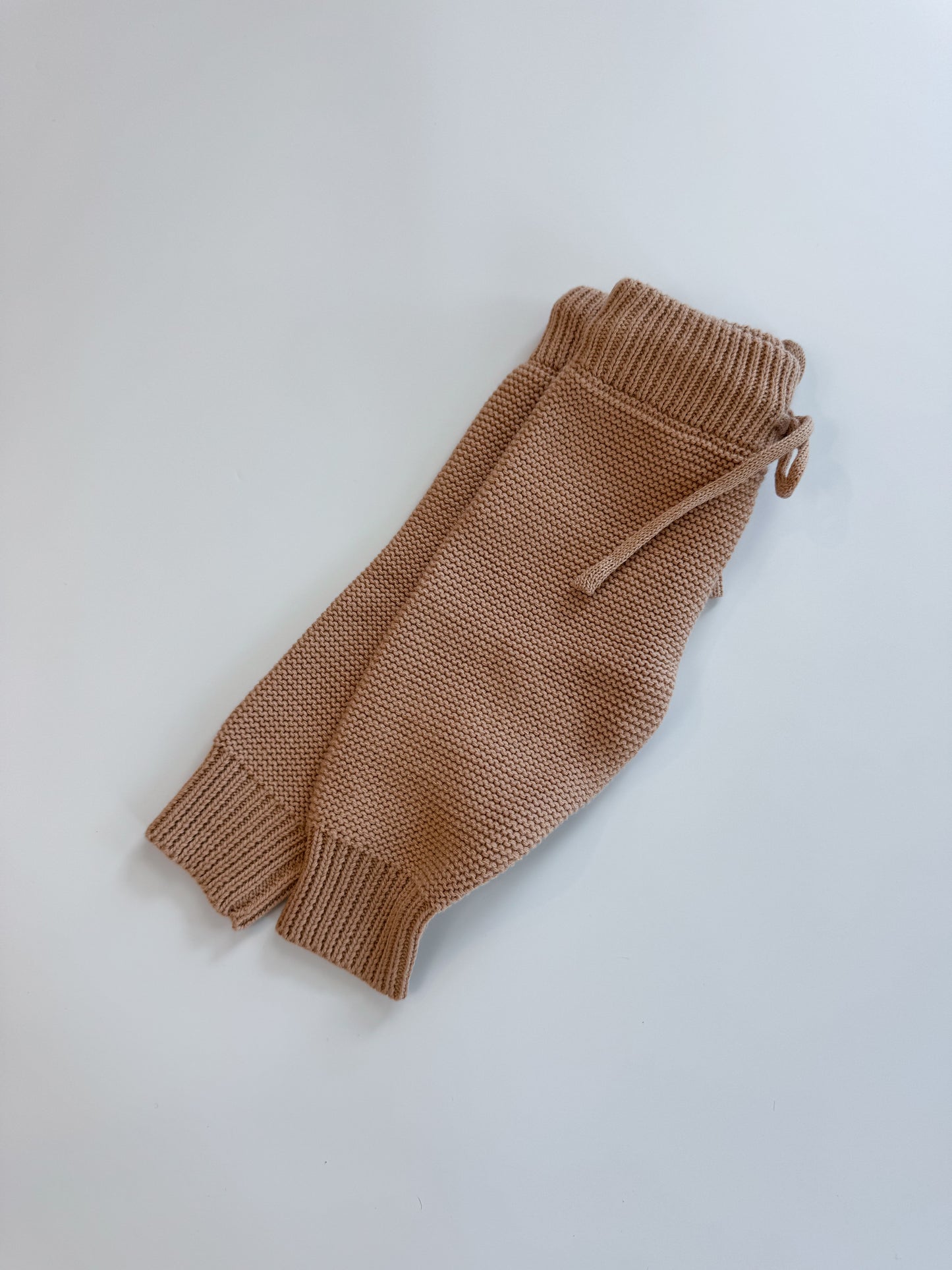 Knit Pants: Latte