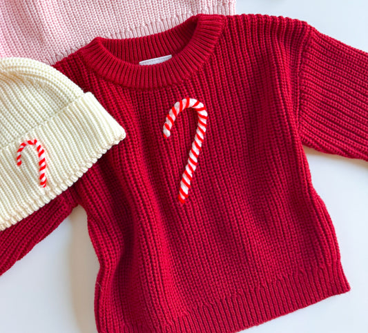 Ruby Candy Cane Sweater