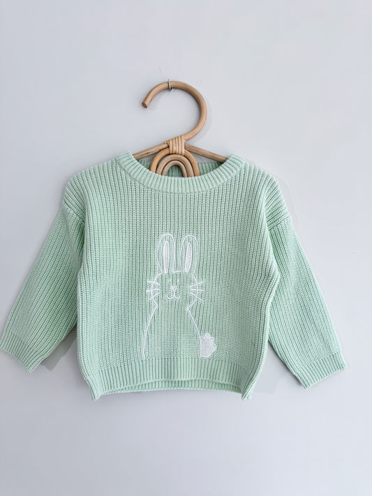 Mint Bunny Sweater
