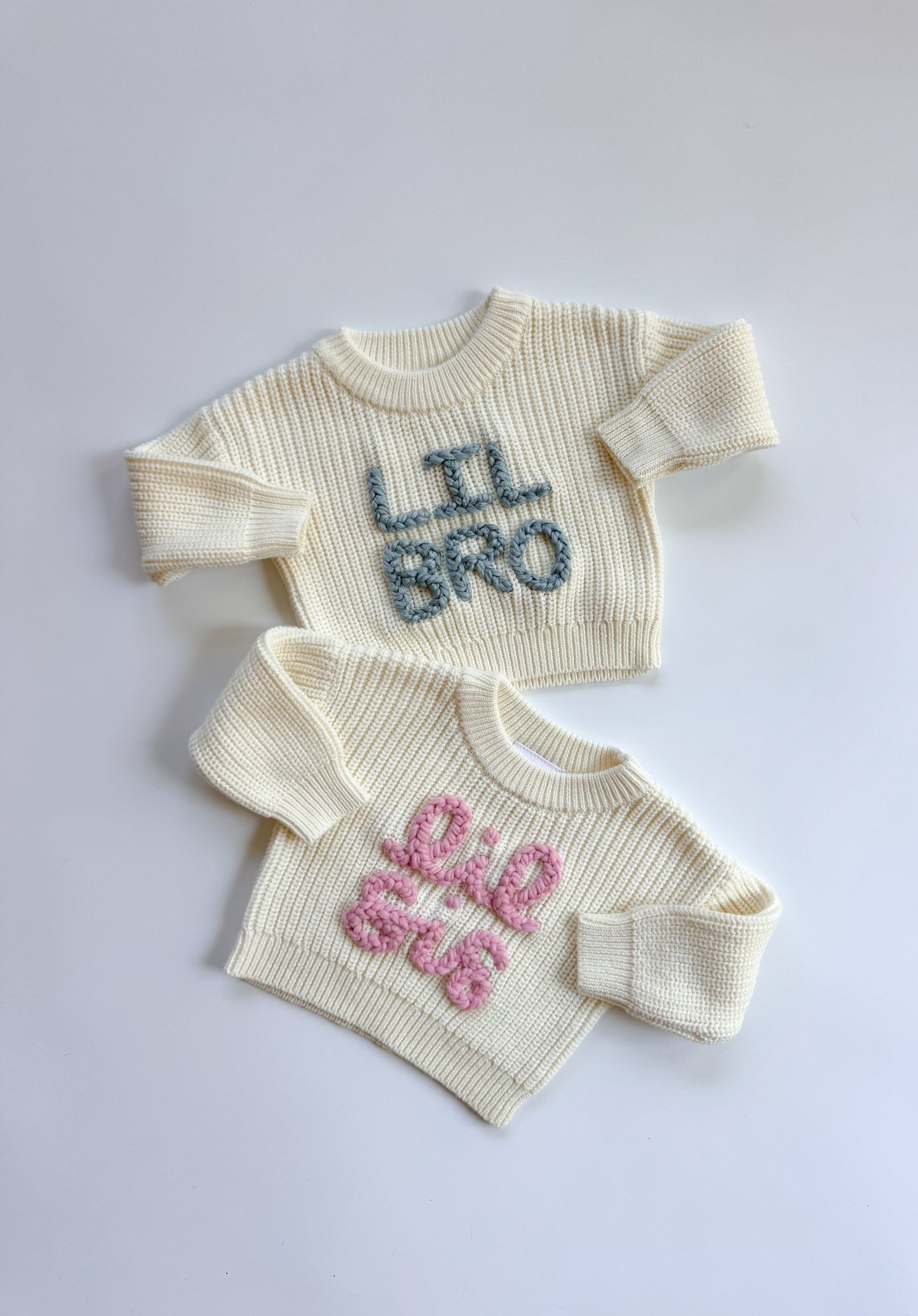 Lil Bro Lil Sis announcement sweater