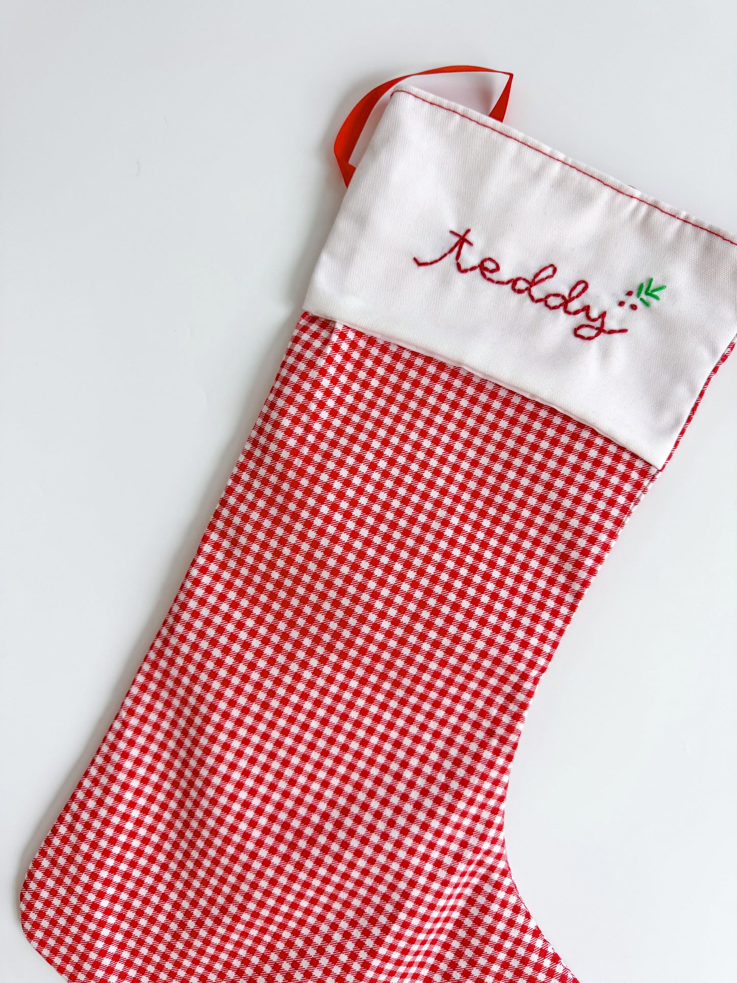 Custom Gingham Stocking