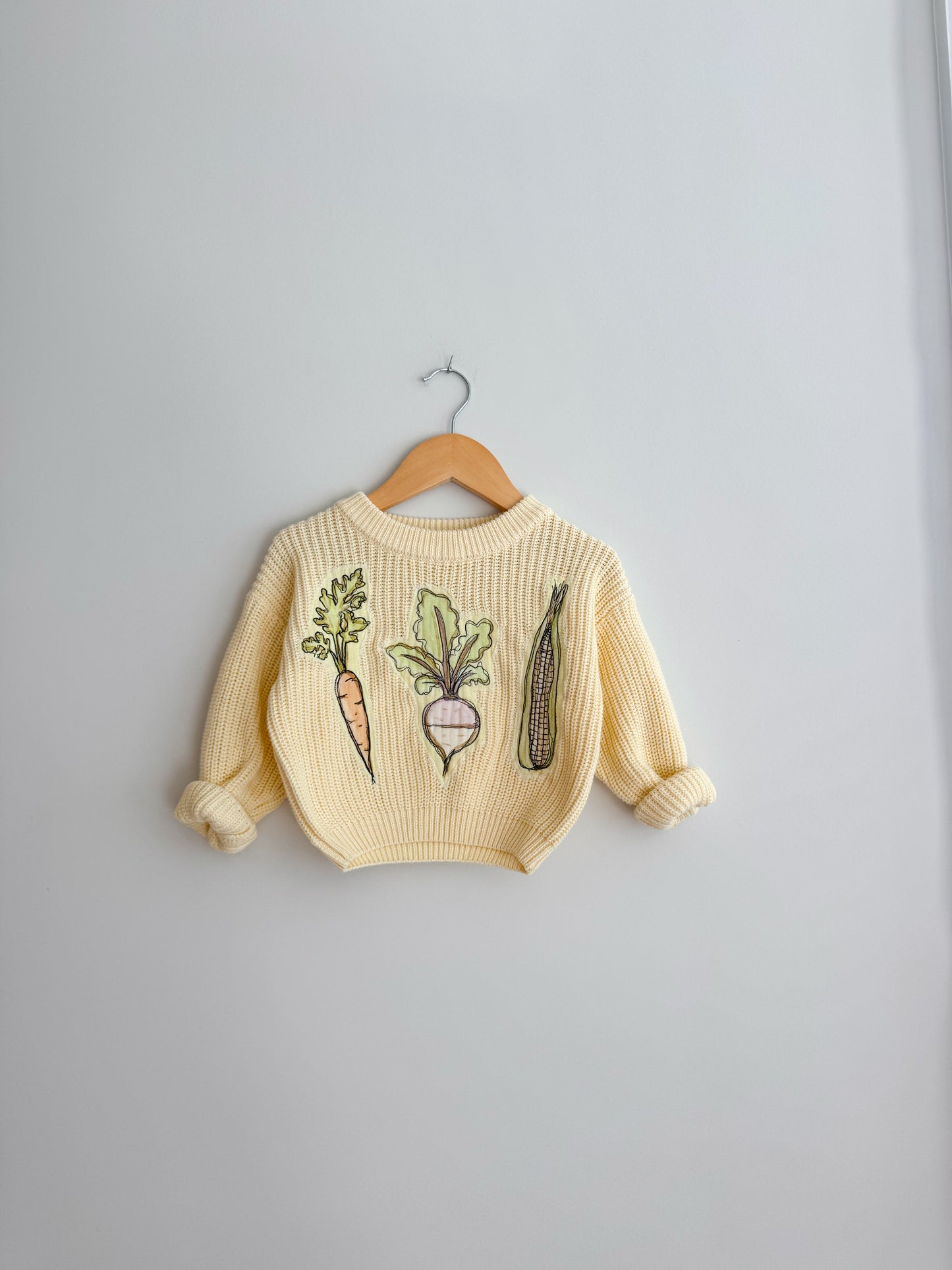 Butter Yellow Garden Sweater