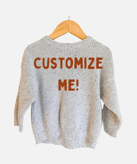 Custom Sweater: Cookies & Cream