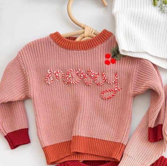Merry Red Sweater 3-6m