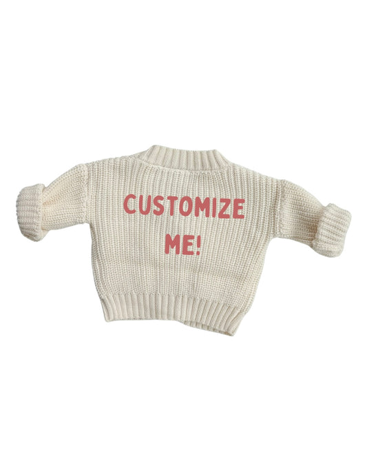 Custom Preemie Cardigan: Marshmallow Cream