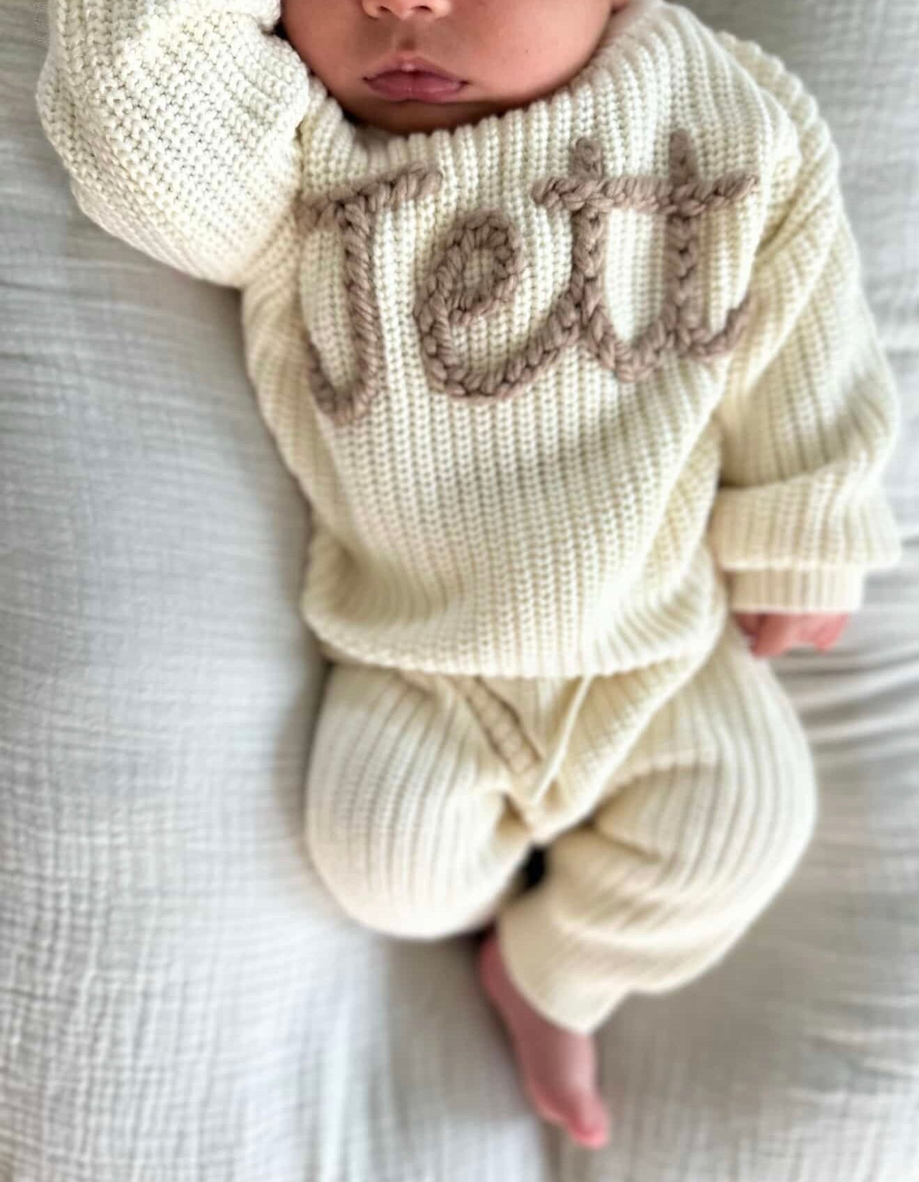 Marshmallow Cream Newborn Set