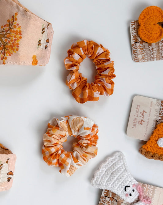 Handmade Fall Scrunchie