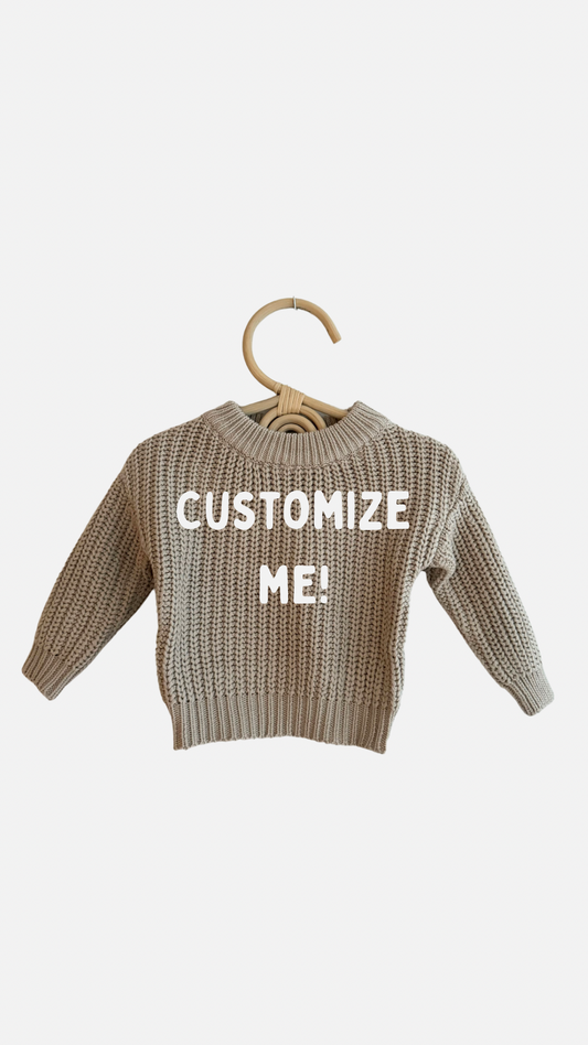 Custom Sweater: Extra Chunky Oat