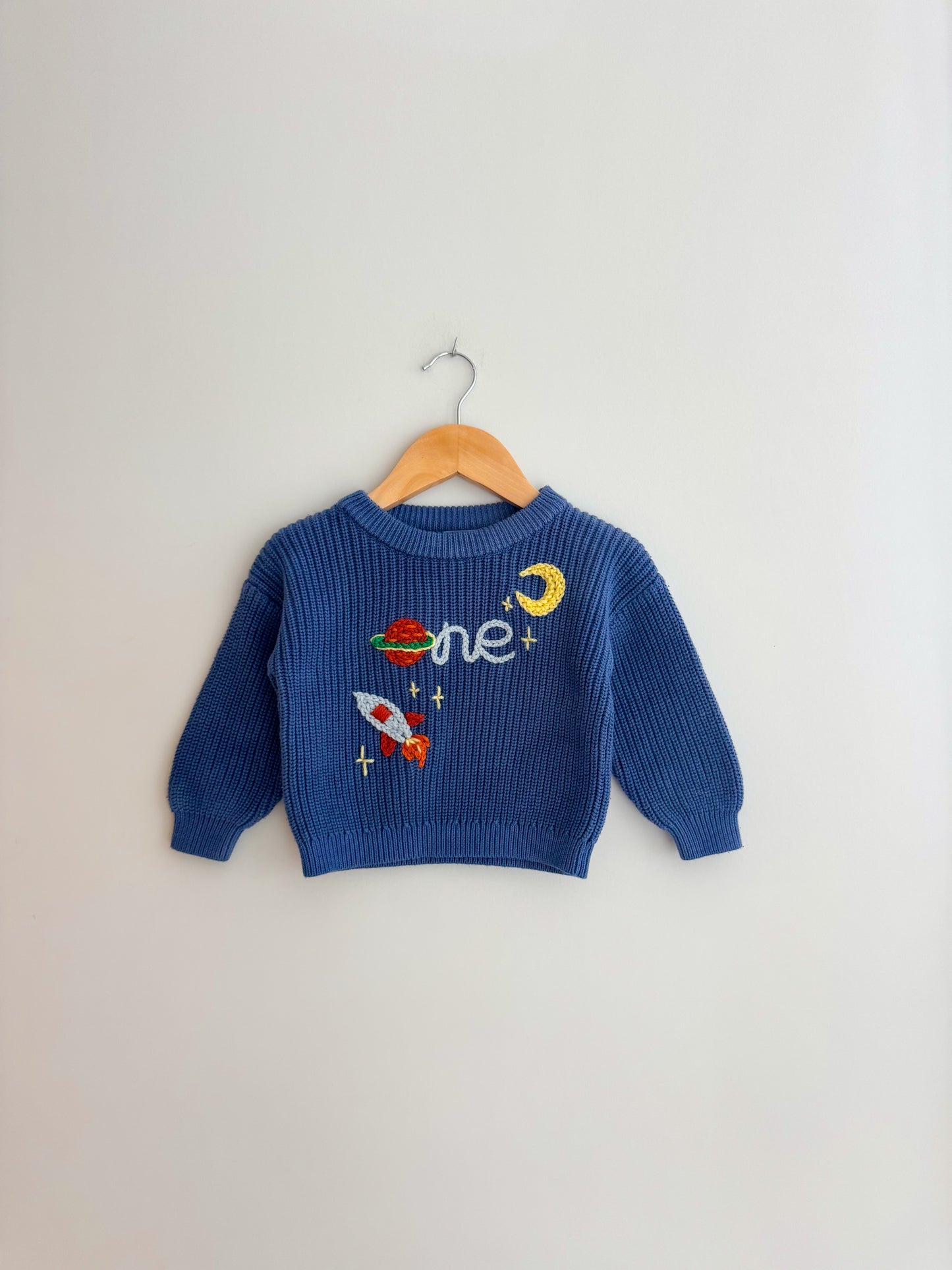 One Space sweater (hand dyed)
