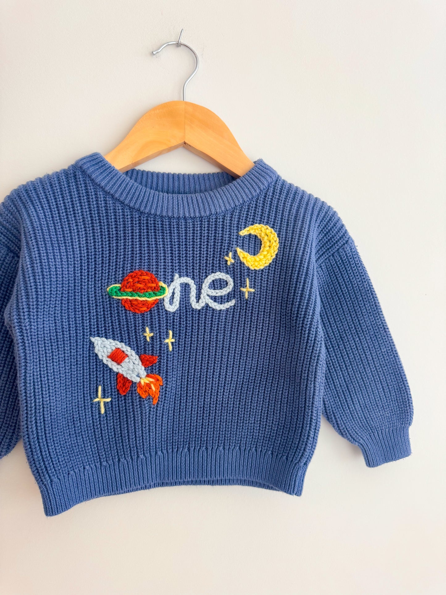 One Space sweater (hand dyed)