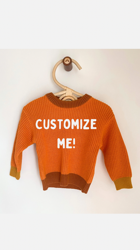 Custom Sweater: Pumpkin Pie