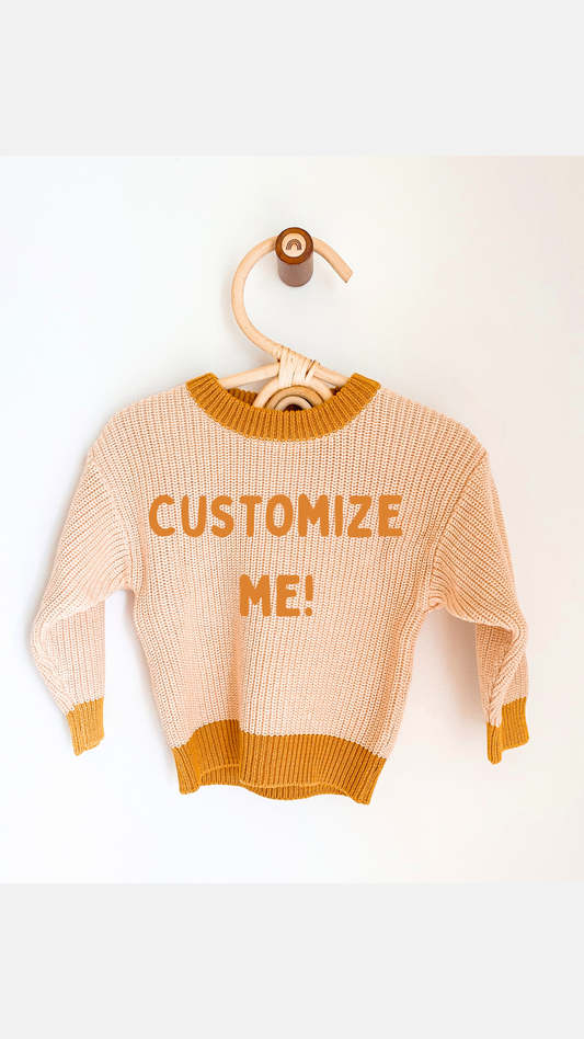 Custom Sweater: Lemon Meringue