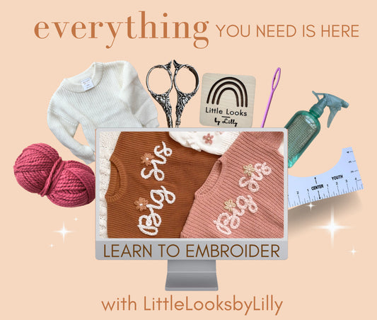 Embroidery video tutorials: How to Embroider a Sweater