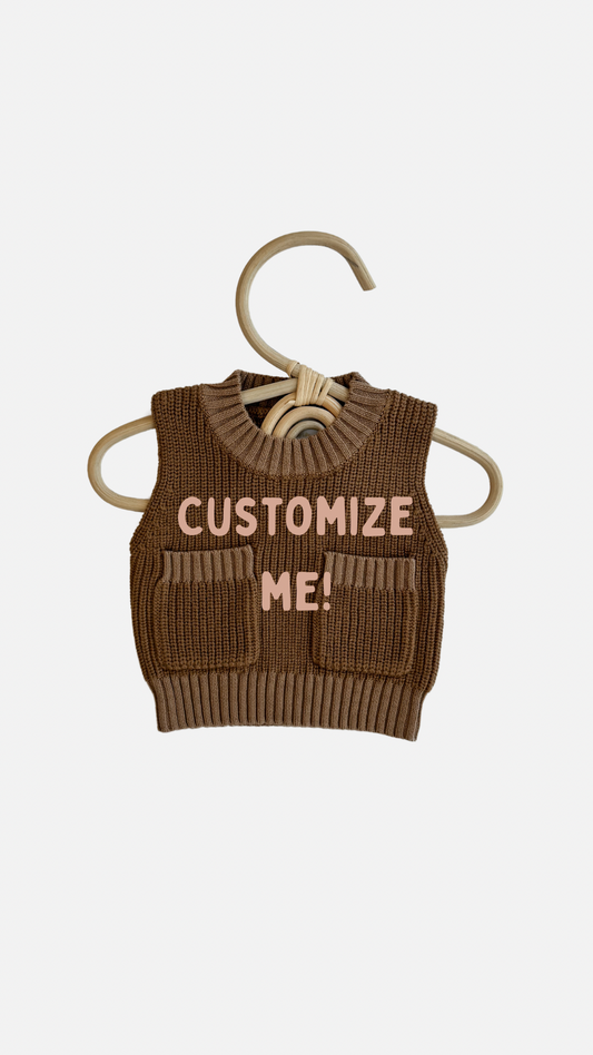 Custom Sweater Vest: Teddy